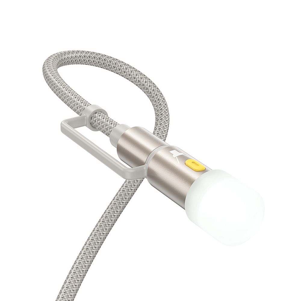 Câble de Données et de Charge USB-C / Lightning - USB-C / Led HOCO U138, 60W, 1.2m, Gris