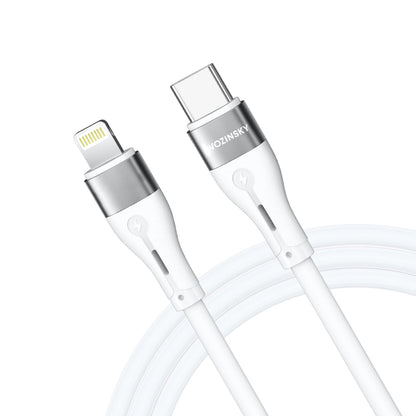 Data- en Oplaadkabel USB-C - Lightning WZK WSTCL1, 27W, 1m, Wit