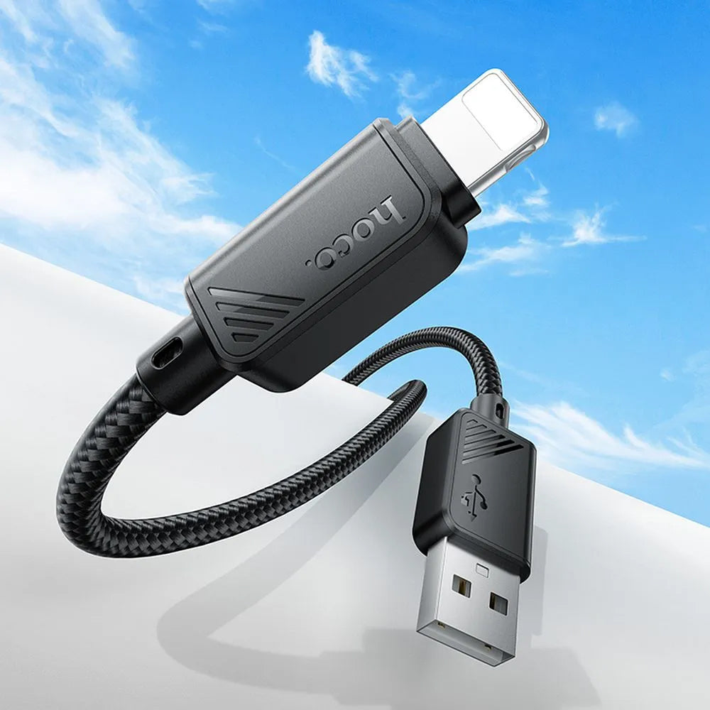 Data- en Oplaadkabel USB-A - Lightning HOCO X113, 18W, 1m, Zwart
