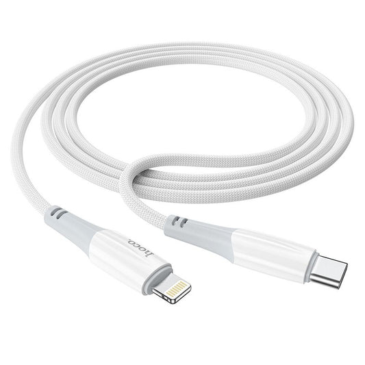 USB-C - Lightning Daten- und Ladekabel HOCO X70, 20W, 1m, Weiß