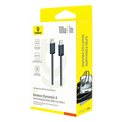 USB-C Data and Charging Cable - USB-C Baseus Dynamic 4 Series, 100W, 1m, Navy Blue P10381400121-00