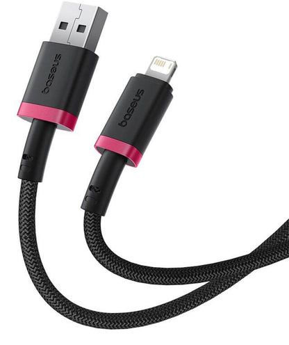 Data- en Oplaadkabel USB-A - Lightning Baseus Dura Series, 18W, 1m, Rood P10377801U01-01