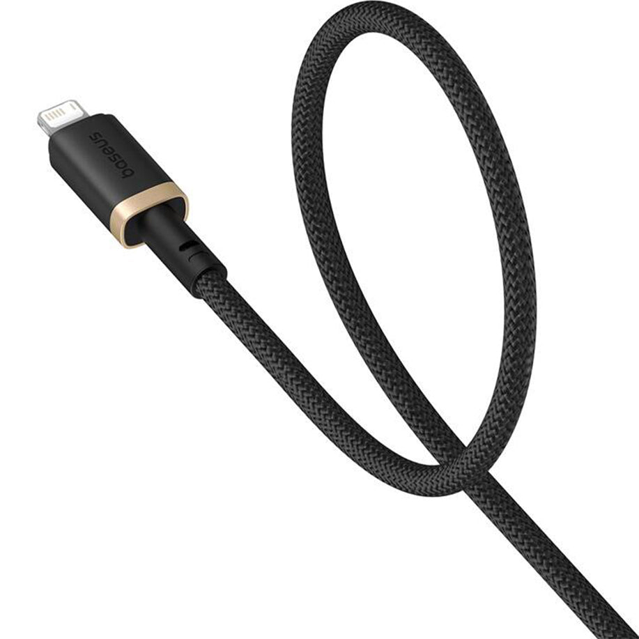 Data- en Oplaadkabel USB-A - Lightning Baseus Dura Series, 18W, 2m, Goud P10377801U01-02