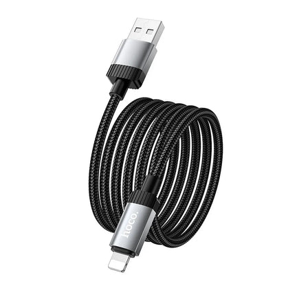 Data- en Oplaadkabel USB-A - Lightning HOCO X117, 18W, 1m, Zwart