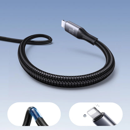 USB-C - Lightning Lade- und Datenkabel Joyroom S-A28 Flash, 30W, 1m, Schwarz