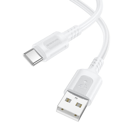 Daten- und Ladekabel USB-A - USB-C Borofone BX111 Feliz, 20W, 1m, Weiß