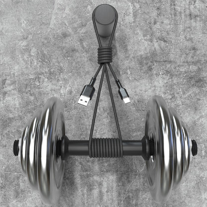 Data- en Oplaadkabel USB-A - USB-C Dudao L9T, 100W, 1m, Zwart