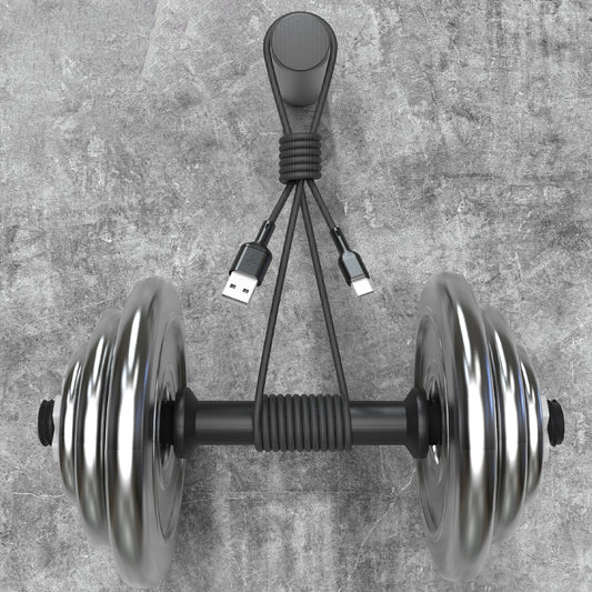 Data- en Oplaadkabel USB-A - USB-C Dudao L9T, 100W, 1m, Zwart