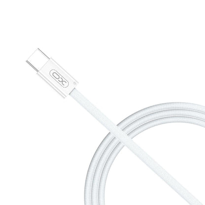 Câble de Données et de Charge USB-C - USB-C XO Design NB-Q260B, 60W, 1.5m, Blanc