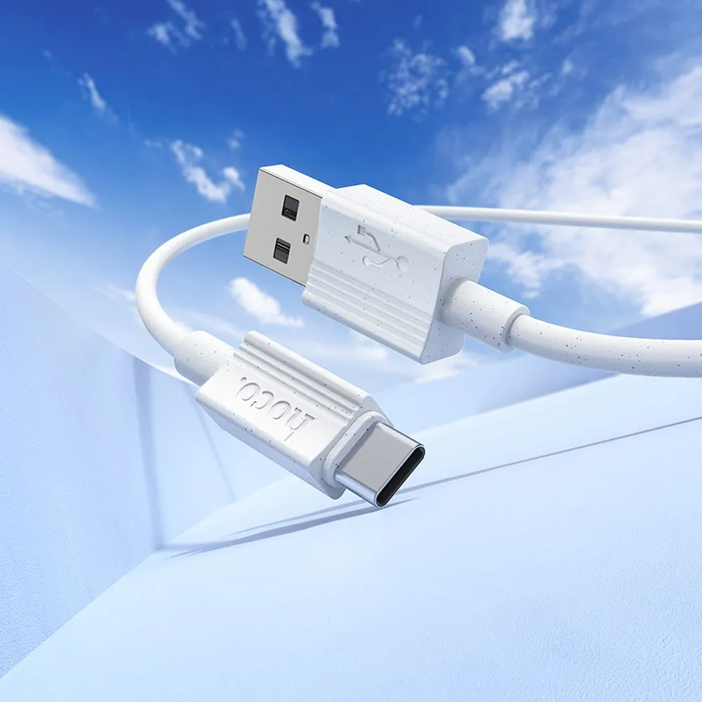 Data- en Oplaadkabel USB-A - USB-C HOCO X107, 18W, 1m, Wit
