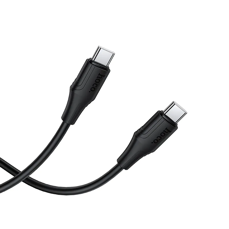 USB-C Data- en Oplaadkabel - USB-C HOCO X124, 60W, 1m, Zwart