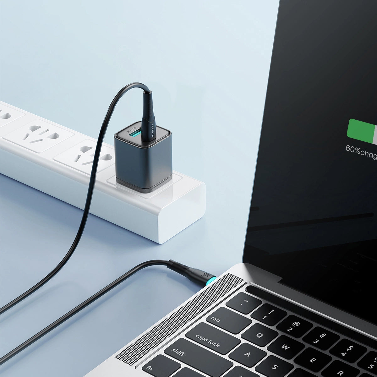 Câble de Données et de Charge USB-C - USB-C Joyroom S-A32, 60W, 1m, Noir
