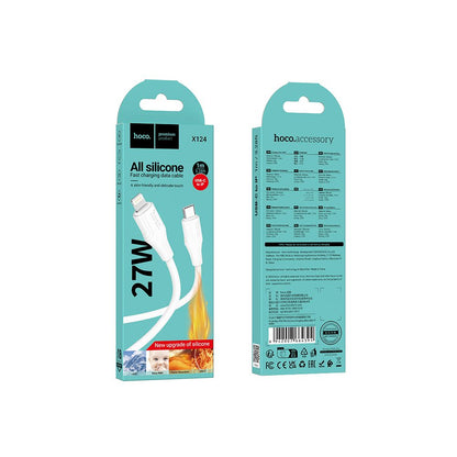 Daten- und Ladekabel USB-C - Lightning HOCO X124, 27W, 1m, Weiß
