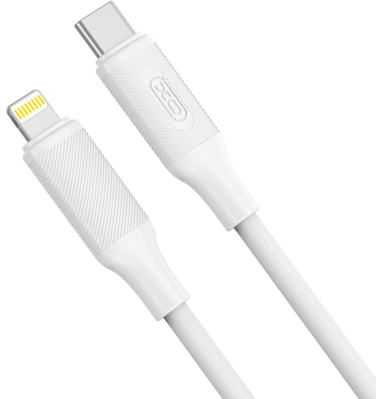 USB-C - Lightning Daten- und Ladekabel XO Design NB-Q265A, 27W, 1m, Weiß