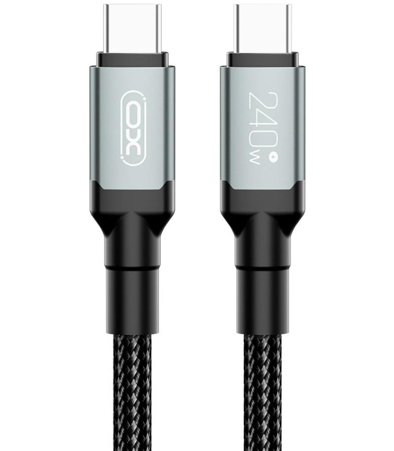 USB-C Data and Charging Cable - USB-C XO Design NB-Q264B, 240W, 2m, Black