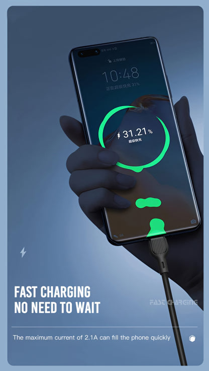 USB-A to USB-C Data and Charging Cable XO Design NB200, 10W, 1m, Black