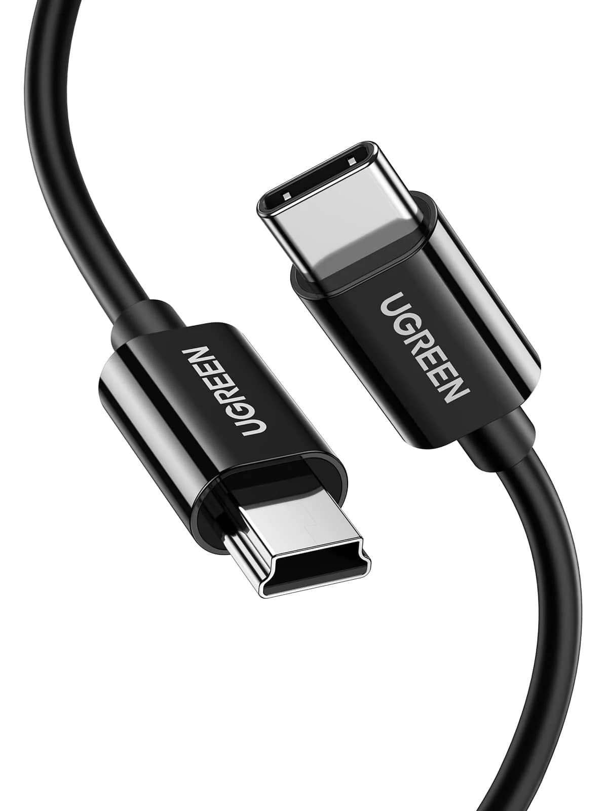 Daten- und Ladekabel USB-C - miniUSB UGREEN US242, 18W, 1m, Schwarz