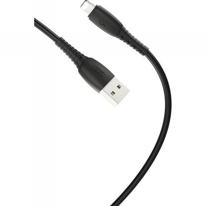 Daten- und Ladekabel USB-A - Lightning XO Design NB-P163, 18W, 1m, Schwarz