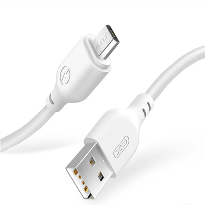 Câble de Données et de Charge USB-A - microUSB XO Design NB103, 18W, 1m, Blanc