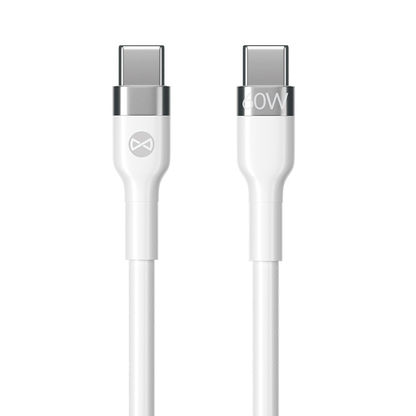 USB-C Daten- und Ladekabel - USB-C Forever Flexible, 60W, 2m, Weiß