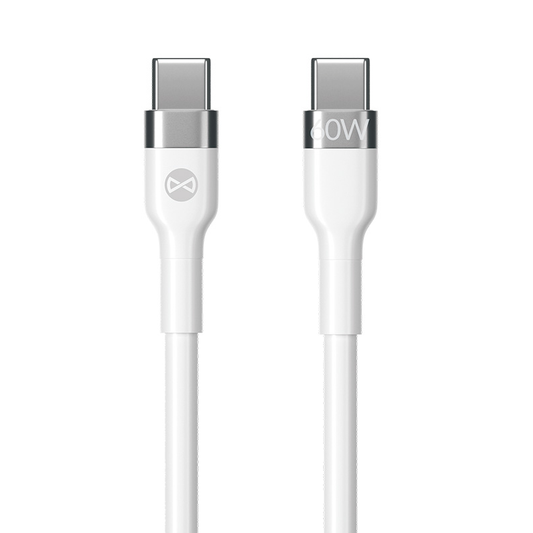 USB-C Daten- und Ladekabel - USB-C Forever Flexible, 60W, 2m, Weiß