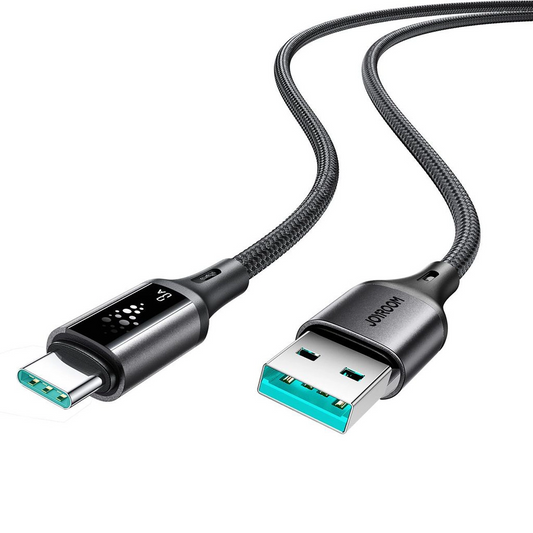 USB-A to USB-C Joyroom S-A60 StarTalk Data and Charging Cable, 18W, 1.2m, Black