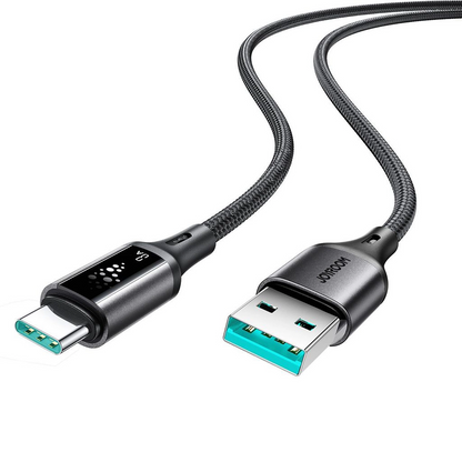 Data- en Oplaadkabel USB-A - USB-C Joyroom S-A60 StarTalk, 18W, 1.2m, Zwart