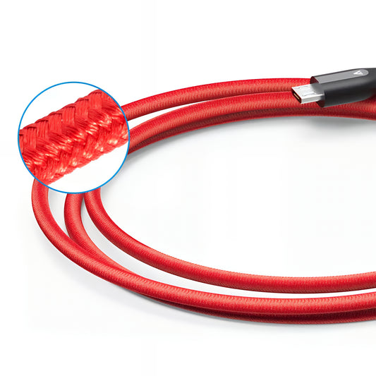 Câble de Données et de Charge USB-A - microUSB Anker PowerLine+, 18W, 0.91m, Rouge A8142G91