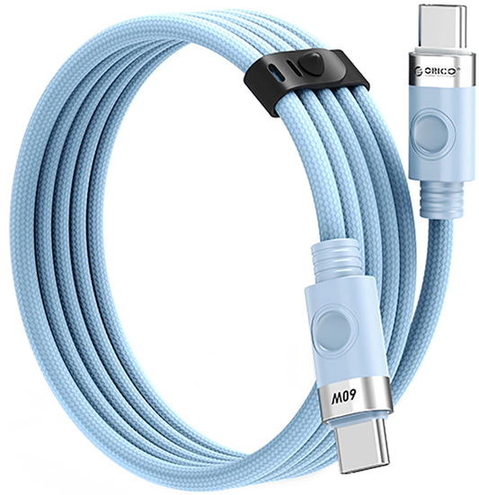 USB-C Data- en Oplaadkabel - USB-C Orico CDX, 60W, 1m, Blauw
