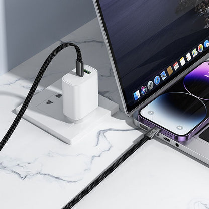 Câble de Données et de Charge USB-C - USB-C HOCO X125, 60W, 1m, Blanc