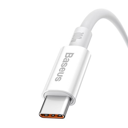 Câble de Données et de Charge USB-A - USB-C Baseus Superior Series, 100W, 1m, Blanc P10320102214-01