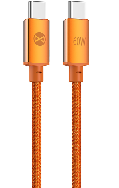 USB-C Data and Charging Cable - USB-C Forever Saffron, 60W, 1m, Orange