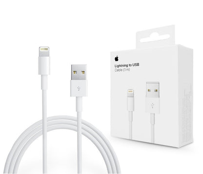 USB-A - Lightning Apple A1480 Data- en Oplaadkabel, 18W, 1m, Wit MUQW3ZM/A