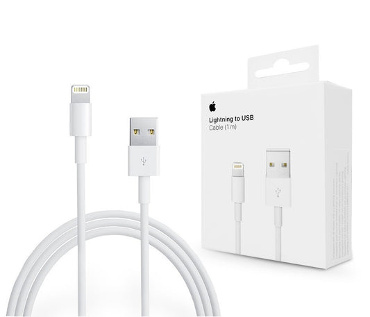 USB-A - Lightning Apple A1480 Data- en Oplaadkabel, 18W, 1m, Wit MUQW3ZM/A