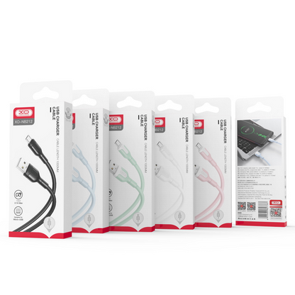 Câble de données et de charge USB-A - Lightning XO Design NB212, 18W, 1m, blanc 