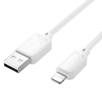 USB-A - Lightning Datakabel en Oplaadkabel HOCO X113, 18W, 1m, Wit