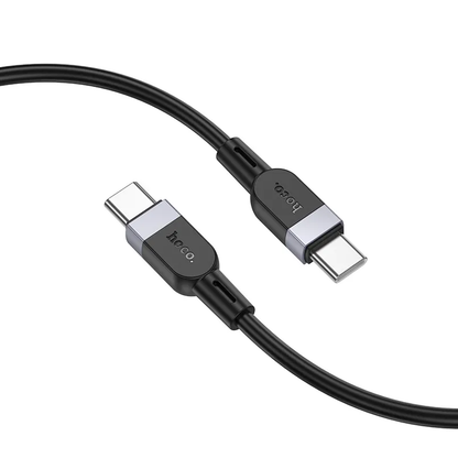 Câble de données et de charge USB-C - USB-C HOCO X109, 60W, 2m, Noir
