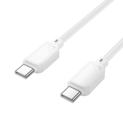USB-C Data- en Oplaadkabel - USB-C HOCO X113, 60W, 1m, Wit
