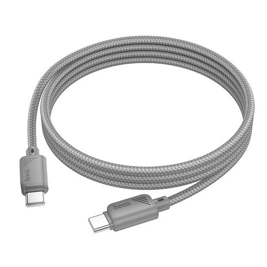 USB-C Data- en Oplaadkabel - USB-C HOCO X113, 60W, 1m, Grijs