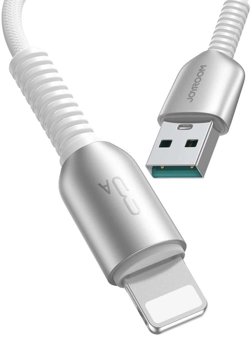 USB-A - Lightning Data- en Oplaadkabel Joyroom S-A51, 18W, 1,2m, Grijs