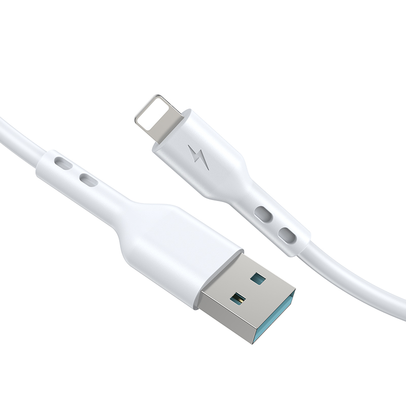 USB-A - Lightning Data- en Oplaadkabel BWOO BO-X172L-2M, 15W, 2m, Wit