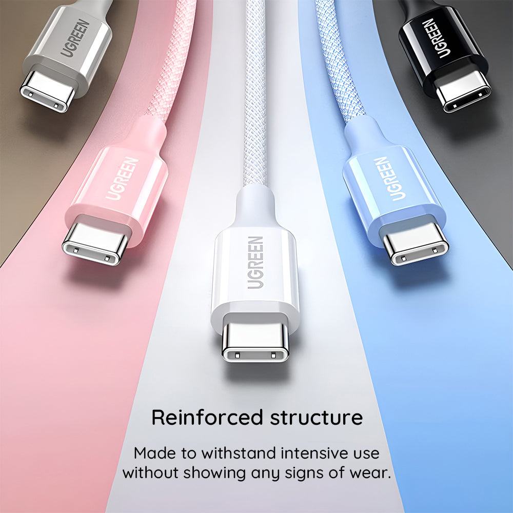 USB-C Data- en Oplaadkabel - USB-C UGREEN L502, 100W, 1m, Oranje