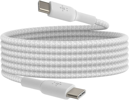 Câble de données et de charge USB-C - USB-C Belkin BoostCharge Pro, 60W, 2m, Blanc CAB004bt2MWH