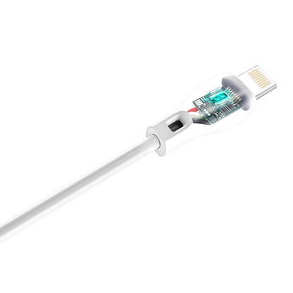 USB-A - Lightning Dudao L4L Data- en Oplaadkabel, 18W, 1m, Wit