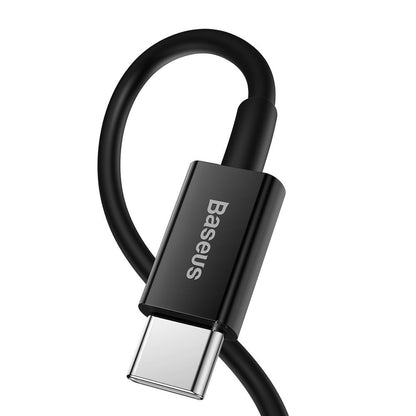 Gegevens- en oplaadkabel USB-C - Lightning Baseus Superior Series, 20W, 1m, Zwart CATLYS-A01