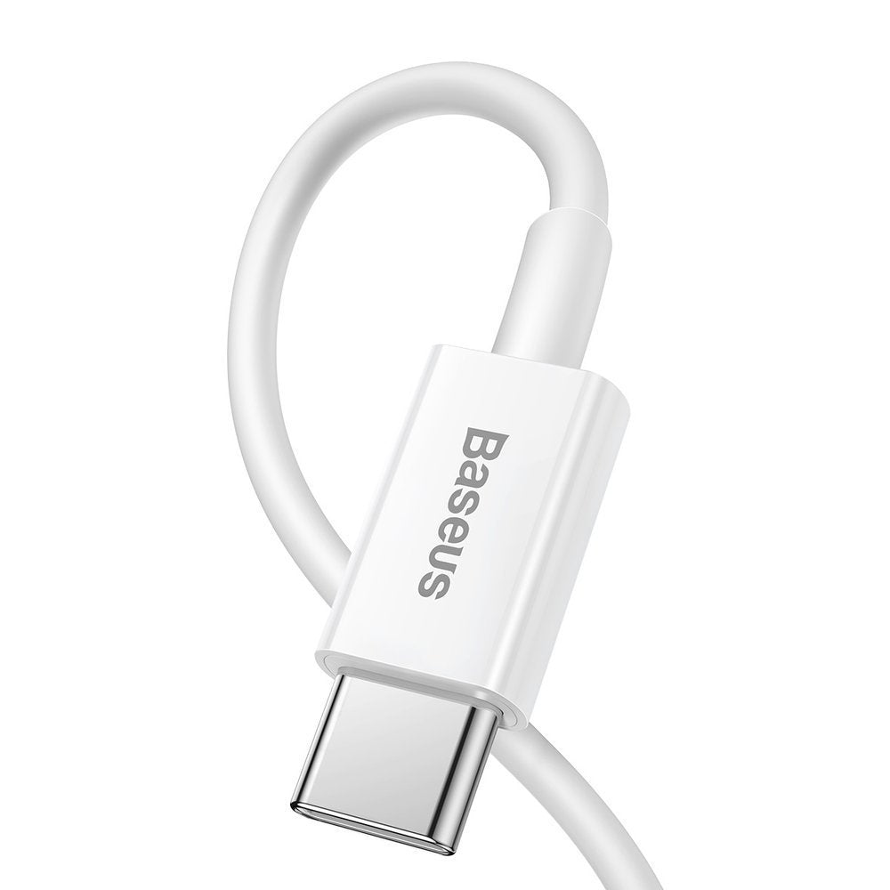 Gegevens- en oplaadkabel USB-C - Lightning Baseus Superior Series, 20W, 0,25m, Wit CATLYS-02 