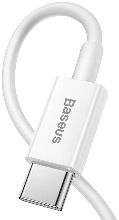 Gegevens- en oplaadkabel USB-C - Lightning Baseus Superior Series, 20W, 1,5m, Wit CATLYS-B02 