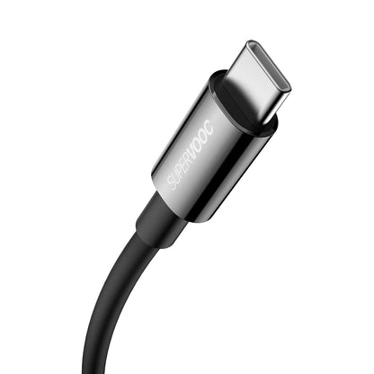 Baseus Superior-serie USB-A naar USB-C data- en oplaadkabel, 65W, 1m, Zwart 