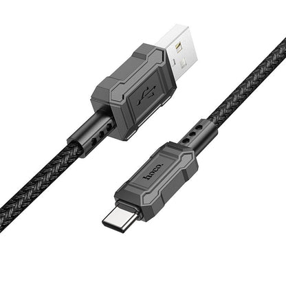 Data- en oplaadkabel USB-A - USB-C HOCO Leader X94, 18W, 1m, Zwart 