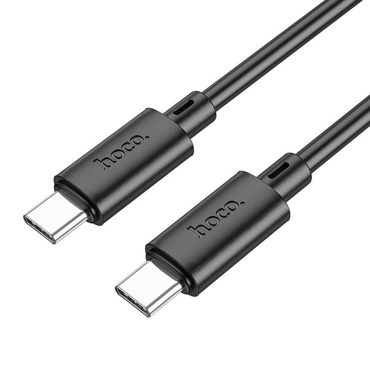 USB-C gegevens- en oplaadkabel - USB-C HOCO X88, 60W, 1m, Zwart 